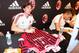 NEW YORK, NY - AUGUST 07: Riccardo Montolivo signs autographs during AC Milan visits Adidas Sport Performance Store on August 7, 2012 in New York City. (Photo by Donald Bowers/Getty Images for adidas)