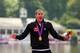 LONDON, ENGLAND - AUGUST 10: Oussama Mellouli of Tunisia celebrates with his gold medal during the medal ceremony following the Men's Marathon 10km swim on Day 14 of the London 2012 Olympic Games at Hyde Park on August 10, 2012 in London, England. (Photo by Alexander Hassenstein/Getty Images)