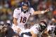 QB Peyton Manning threw for 44 yards and one interception in his Denver debut against Chicago—his first stint of live NFL action in 19 months. (US PRESSWIRE)