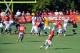 July 29, 2012; St. Joseph, MO, USA; Kansas City Chiefs quarterback Brady Quinn (9) throws a pass in scrimmage during training camp at Missouri Western State University. Mandatory Credit: Denny Medley-US PRESSWIRE