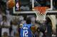 CHARLOTTE - APRIL 24: Center Dwight Howard #12 of the Orlando Magic blocks a shot during Game Three of the Eastern Conference Quarterfinals against the Charlotte Bobcats during the 2010 NBA Playoffs at Time Warner Cable Arena on April 24, 2010 in Charlotte, North Carolina. NOTE TO USER: User expressly acknowledges and agrees that, by downloading and/or using this photograph, user is consenting to the terms and conditions of the Getty Images License Agreement. The Magic beat the Bobcats 90-86. (Photo by Mike Zarrilli/Getty Images)