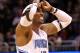 ORLANDO, FL - MARCH 13: Dwight Howard #12 of the Orlando Magic reacts to a missed free-throw during the game against the Miami Heat at Amway Center on March 13, 2012 in Orlando, Florida. NOTE TO USER: User expressly acknowledges and agrees that, by downloading and or using this photograph, User is consenting to the terms and conditions of the Getty Images License Agreement. (Photo by Sam Greenwood/Getty Images)