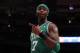 NEW YORK, NY - APRIL 22: Jermaine O'Neal #7 of the Boston Celtics reacts against the New York Knicks in Game Three of the Eastern Conference Quarterfinals in the 2011 NBA Playoffs on April 22, 2011 at Madison Square Garden in New York City. NOTE TO USER: User expressly acknowledges and agrees that, by downloading and or using this photograph, User is consenting to the terms and conditions of the Getty Images License Agreement. (Photo by Nick Laham/Getty Images)