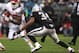 OAKLAND, CA - NOVEMBER 07: Jamaal Charles #25 of the Kansas City Chiefs runs against Mike Mitchell #34 of the Oakland Raiders during an NFL game at Oakland-Alameda County Coliseum on November 7, 2010 in Oakland, California. (Photo by Jed Jacobsohn/Getty Images)