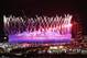 LONDON, ENGLAND - JULY 27: The Olympic Stadium is illuminated during the Opening Ceremony of the Olympic Games on July 27, 2012 in London, England. Athletes, heads of state and dignitaries from around the world have gathered in the Olympic Stadium for the opening ceremony of the 30th Olympiad. London plays host to the 2012 Olympic Games which will see 26 sports contested by 10,500 athletes over 17 days of competition. (Photo by Oli Scarff/Getty Images)