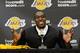 EL SEGUNDO, CA - AUGUST 10: Dwight Howard speaks after being introduced to the media as the newest member of the Los Angeles Lakers during a news conference at the Toyota Sports Center on August 10, 2012 in El Segundo, California. The Lakers aquired Howard from Orlando Magic in a four-team trade. In addition Lakers wil receive Chris Duhon and Earl Clark from the Magic. (Photo by Kevork Djansezian/Getty Images)