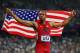 LONDON, ENGLAND - AUGUST 10: Bryshon Nellum of the United States celebrates after winning gold in the Men's 4 x 400m Relay Final on Day 14 of the London 2012 Olympic Games at Olympic Stadium on August 10, 2012 in London, England. (Photo by Alex Livesey/Getty Images)