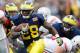 Fitzgerald Toussaint (pictured) and Frank Clark missed all of last week's practices due to indefinite suspensions.