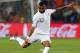 DONETSK, UKRAINE - JUNE 23: Yann M'Vila of France crosses the ball during the UEFA EURO 2012 quarter final match between Spain and France at Donbass Arena on June 23, 2012 in Donetsk, Ukraine. (Photo by Martin Rose/Getty Images)
