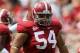 TUSCALOOSA, AL - SEPTEMBER 3: Defensive lineman Jesse Williams #54 of the Alabama Crimson Tide during first quarter action with the Kent State Golden Flashes on September 3, 2011 at Bryant Denny Stadium in Tuscaloosa, Alabama. Alabama defeated Kent State 48-7. (Photo by Greg McWilliams/Getty Images)