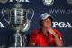 KIAWAH ISLAND, SC - AUGUST 12: Rory McIlroy of Northern Ireland sits with the Wanamaker Trophy in a press conference after winning the 94th PGA Championship at the Ocean Course on August 12, 2012 in Kiawah Island, South Carolina. (Photo by Andrew Redington/Getty Images)