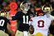 SOUTH BEND, IN - OCTOBER 22: Tommy Rees #11 of the Notre Dame Fighting Irish throws a pass against the University of Southern California Trojans at Notre Dame Stadium on October 22, 2011 in South Bend, Indiana. (Photo by Jonathan Daniel/Getty Images)