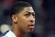 LONDON, ENGLAND - AUGUST 08: Anthony Davis #14 of United States looks on late against Australia during the Men's Basketball quaterfinal game on Day 12 of the London 2012 Olympic Games at North Greenwich Arena on August 8, 2012 in London, England. (Photo by Christian Petersen/Getty Images)