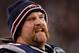 Jan 22, 2012; Foxborough, MA, USA; New England Patriots guard Logan Mankins (70) on the sideline during the fourth quarter against the Baltimore Ravens in the 2011 AFC Championship game at Gillette Stadium. The Patriots defeated the Ravens 23-20. Mandatory Credit: Greg M. Cooper-US PRESSWIRE
