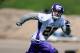 EDEN PRAIRIE, MN - MAY 4: Harrison Smith #22 of the Minnesota Vikings runs through a drill during a rookie minicamp on May 4, 2012 at Winter Park in Eden Prairie, Minnesota. (Photo by Hannah Foslien/Getty Images)