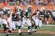 CINCINNATI, OH - AUGUST 10: Tim Tebow #15 of the New York Jets runs downfield on punt coverage against the Cincinnati Bengals during a preseason NFL game at Paul Brown Stadium on August 10, 2012 in Cincinnati, Ohio. (Photo by Joe Robbins/Getty Images)