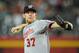 PHOENIX, AZ - AUGUST 10: Stephen Strasburg #37 of the Washington Nationals delivers a pitch against the Arizona Diamondbacks at Chase Field on August 10, 2012 in Phoenix, Arizona. (Photo by Norm Hall/Getty Images)