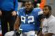 DETROIT - DECEMBER 23: Shaun Rogers #92 of the Detroit Lions watches from the bench during the game against the Kansas City Chiefs on December 23, 2007 at Ford Field in Detroit, Michigan. (Photo byGregory Shamus/Getty Images)