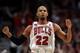 CHICAGO, IL - MAY 18: Taj Gibson #22 of the Chicago Bulls reacts against the Miami Heat in Game Two of the Eastern Conference Finals during the 2011 NBA Playoffs on May 18, 2011 at the United Center in Chicago, Illinois. NOTE TO USER: User expressly acknowledges and agrees that, by downloading and or using this photograph, User is consenting to the terms and conditions of the Getty Images License Agreement. (Photo by Jonathan Daniel/Getty Images)