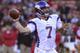 SAN FRANCISCO, CA - AUGUST 10: Christian Ponder #7 of the Minnesota Vikings drops back to pass against the San Francisco 49ers in the first quarter during an NFL pre-season football game at Candlestick Park on August 10, 2012 in San Francisco, California. (Photo by Thearon W. Henderson/Getty Images)