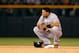 DENVER, CO - AUGUST 03: Melky Cabrera #53 of the San Francisco Giants pauses at second base after doubling against the Colorado Rockies at Coors Field on August 3, 2012 in Denver, Colorado. The Giants defeated the Rockies 16-4. (Photo by Doug Pensinger/Getty Images)