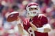 FAYETTEVILLE, AR - APRIL 21: Quarterback Tyler Wilson #8 of the Arkansas Razorbacks Red Team throws a pass during the Spring Game at Donald W. Reynolds Stadium on April 21, 2012 in Fayetteville, Arkansas. (Photo by Wesley Hitt/Getty Images)