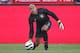 TORONTO, CANADA - JUNE 3: Tim Howard #1 of USA moves the ball against Canada during their international friendly match on June 3, 2012 at BMO Field in Toronto, Ontario, Canada. (Photo by Tom Szczerbowski/Getty Images)
