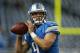 DETROIT, MI - AUGUST 10: Matthew Stafford #9 of the Detroit Lions warms up prior to the start of the game against the Cleveland Browns at Ford Field on August 10, 2012 in Detroit, Michigan. (Photo by Leon Halip/Getty Images)
