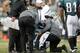PHILADELPHIA, PA - NOVEMBER 13: Head coach Andy Reid of the Philadelphia Eagles looks on as quarterback Michael Vick #7 is helped up after getting injured on a play against the Arizona Cardinals at Lincoln Financial Field on November 13, 2011 in Philadelphia, Pennsylvania. The Cardinals defeated the Eagles 21-17. (Photo by Rich Schultz /Getty Images)