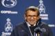 STATE COLLEGE, PA - OCTOBER 29: Joe Paterno addresses the media after the game against the Illinois Fighting Illini on October 29, 2011 at Beaver Stadium in State College, Pennsylvania. The Nittany Lions defeated the Fighting Illini 10-7. (Photo by Justin K. Aller/Getty Images)