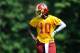 ASHBURN, VA - JULY 26: Robert Griffin III #10 of the Washington Redskins looks on during training camp at Redskins Park on July 26, 2012 in Ashburn, Virginia. (Photo by Patrick McDermott/Getty Images)