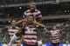 MEXICO CITY, MEXICO - AUGUST 15: Michael Orozco of the United States celebrates after scoring during a FIFA friendly match between Mexico and US at Azteca Stadium on August 15, 2012 in Mexico City, Mexico. (Photo by Miguel Tovar/Getty Images)