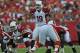 KANSAS CITY, MO - AUGUST 10: Quarterback John Skelton #19 of the Arizona Cardinals calls out a play against the Kansas City Chiefs during the first half on August 10, 2012 at Arrowhead Stadium in Kansas City, Missouri. Kansas City defeated Arizona 27-17. (Photo by Peter Aiken/Getty Images)