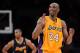 LOS ANGELES, CA - MAY 12: Kobe Bryant #24 of the Los Angeles Lakers reacts late in the fourth quarter while taking on the Denver Nuggets in Game Seven of the Western Conference Quarterfinals in the 2012 NBA Playoffs on May 12, 2012 at Staples Center in Los Angeles, California. NOTE TO USER: User expressly acknowledges and agrees that, by downloading and or using this photograph, User is consenting to the terms and conditions of the Getty Images License Agreement. (Photo by Harry How/Getty Images)