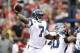 GLENDALE, AZ - JANUARY 01: Quarterback Tarvaris Jackson #7 of the Seattle Seahawks throws a pass during the NFL game against the Arizona Cardinals at the University of Phoenix Stadium on January 1, 2012 in Glendale, Arizona. The Cardinals defeated the Seahawks 23-20 in overtime. (Photo by Christian Petersen/Getty Images)