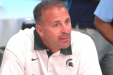 Michigan State's Pat Narduzzi Doesn't Like Yellow Jerseys at Practice
