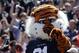 AUBURN, AL - SEPTEMBER 10: Aubie, the mascot for the Auburn Tigers, performs during a game between the Mississippi State Bulldogs and Auburn Tigers on September 10, 2011 at Jordan-Hare Stadium in Auburn, Alabama. (Photo by Butch Dill/Getty Images)