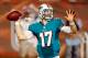 MIAMI GARDENS, FL - AUGUST 10: Quarterback Ryan Tannehill #17 of the Miami Dolphins throws a pass against the Tampa Bay Buccaneers during the NFL Preseason Game at Sun Life Stadium on August 10, 2012 in Miami Gardens, Florida. (Photo by J. Meric/Getty Images)