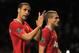 MANCHESTER, ENGLAND - NOVEMBER 05: Rio Ferdinand (L) and Nemanja Vidic of Manchester United leave the field after the Barclays Premier League match between Manchester United and Sunderland at Old Trafford on November 5, 2011 in Manchester, England. (Photo by Michael Regan/Getty Images)