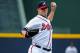 ATLANTA, GA - AUGUST 15: Paul Maholm #17 of the Atlanta Braves pitches against the San Diego Padres at Turner Field on August 15, 2012 in Atlanta, Georgia. (Photo by Scott Cunningham/Getty Images)