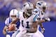 INDIANAPOLIS, IN - NOVEMBER 27: Brandon LaFell #11 of the Carolina Panthers runs with the ball during the game against the Indianapolis Colts at Lucas Oil Stadium on November 27, 2011 in Indianapolis, Indiana. (Photo by Andy Lyons/Getty Images)