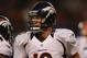 CHICAGO, IL - AUGUST 09: Peyton Manning #18 of the Denver Broncos leaves the field against the Chicago Bears during a preseason game at Soldier Field on August 9, 2012 in Chicago, Illinois. The Broncos defeated the Bears 31-3. (Photo by Jonathan Daniel/Getty Images)