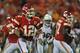 Ricky Stanzi is competing with Brady Quinn for the team's No. 2 quarterback spot.