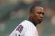 CHICAGO, IL - JULY 13: Alfonso Soriano #12 of the Chicago Cubs looks over at fans as he stands on thrid base in the 7th inning against the Arizona Diamondbacks at Wrigley Field on July 13, 2012 in Chicago, Illinois. The Cubs defeated the Diamondbacks 8-1. (Photo by Jonathan Daniel/Getty Images)