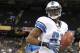 Jan 7, 2012; New Orleans, LA, USA; Detroit Lions wide receiver Calvin Johnson (81) warms-up prior to the game against the New Orleans Saints prior to the start of the 2011 NFC Wild Card Playoff game at the Mercedes-Benz Superdome. Mandatory Credit: Derick E. Hingle-US PRESSWIRE