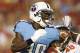 August 17, 2012; Tampa, FL, USA; Tennessee Titans running back Darius Reynaud (39) returns a punt against the Tampa Bay Buccaneers at Raymond James Stadium. Mandatory Credit: Jeff Griffith-US PRESSWIRE