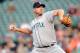BALTIMORE, MD - AUGUST 08: Kevin Millwood #25 of the Seattle Mariners pitches against the Baltimore Orioles at Oriole Park at Camden Yards on August 8, 2012 in Baltimore, Maryland. (Photo by Greg Fiume/Getty Images)
