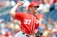 WASHINGTON, DC - AUGUST 05: Stephen Strasburg #37 of the Washington Nationals pitches against the Miami Marlins at Nationals Park on August 5, 2012 in Washington, DC. (Photo by Greg Fiume/Getty Images)