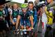 PEYRAGUDES, FRANCE - JULY 19: Alejandro Valverde of Spain riding for Movistar is escorted to the podium after winning stage seventeen of the 2012 Tour de France from Bagneres-de-Luchon to Peyragudes on July 19, 2012 in Peyragudes, France. (Photo by Doug Pensinger/Getty Images)