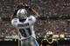 NEW ORLEANS, LA - JANUARY 07: Calvin Johnson #81 of the Detroit Lions catches a pass for a touchdown in the second quarter against the New Orleans Saints during their 2012 NFC Wild Card Playoff game at Mercedes-Benz Superdome on January 7, 2012 in New Orleans, Louisiana. (Photo by Ronald Martinez/Getty Images)